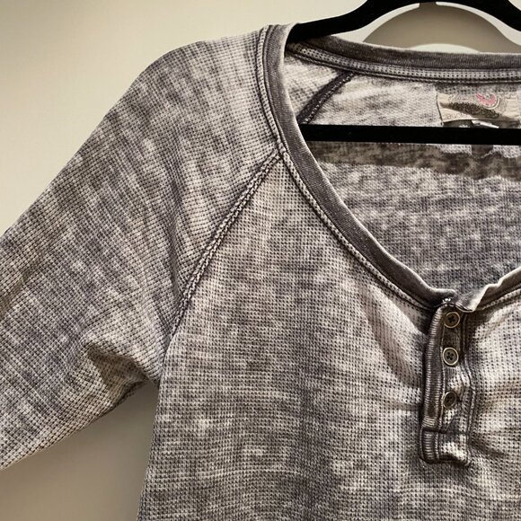 Urban Outfitters Ecote Waffle Knit Long Sleeve Top - Picture 3 of 11